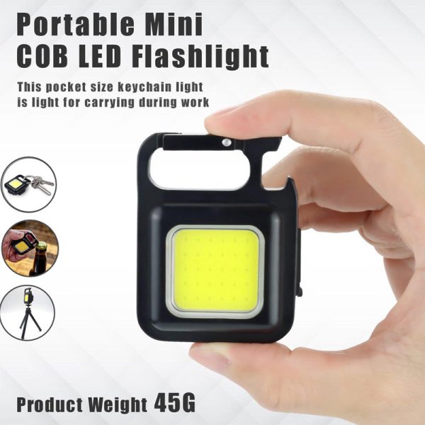 Cob-Rechargeable-Keychain-Light